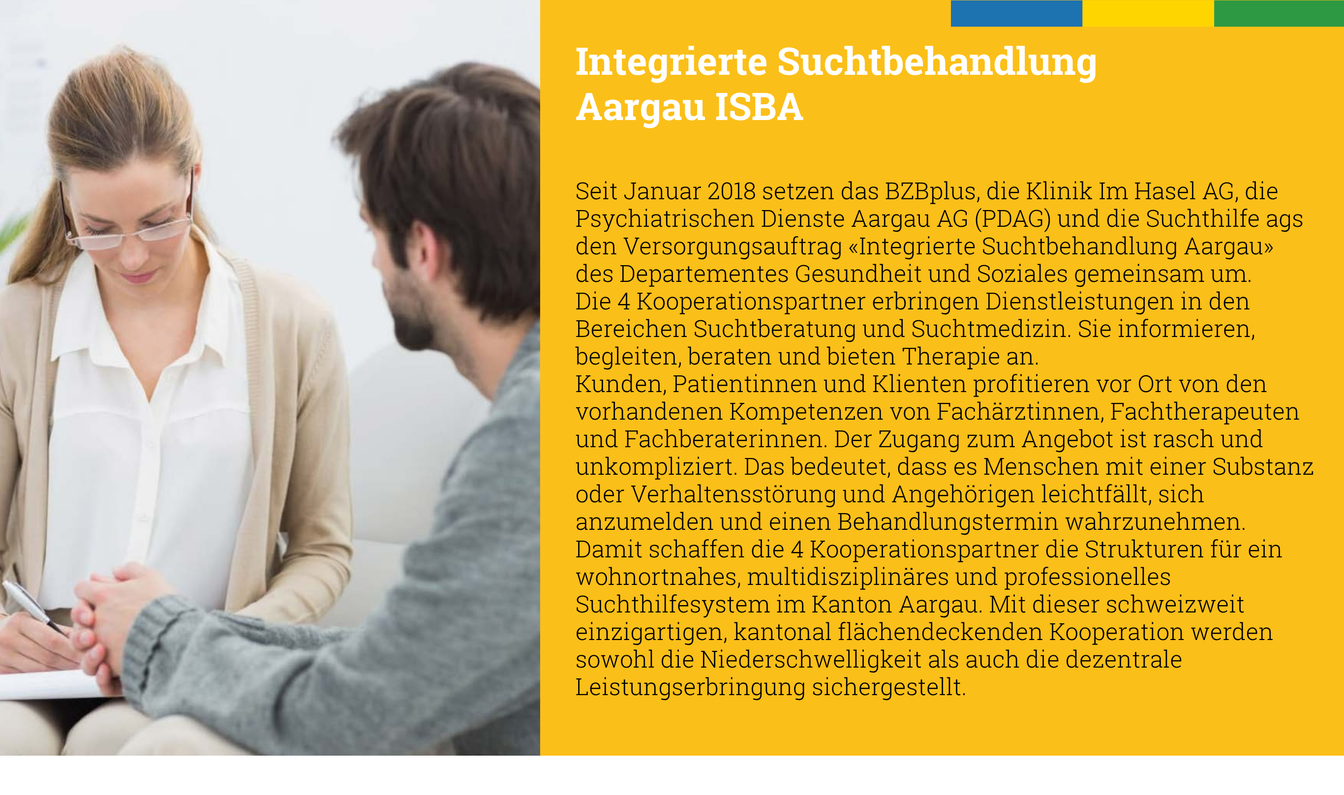 Integrierte Suchtbehandlung Aargau ISBA